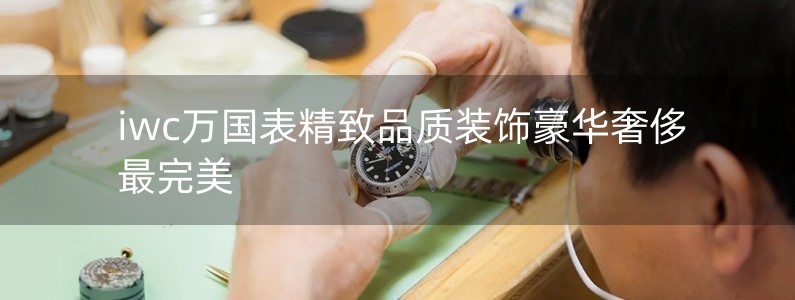 iwc萬國表精致品質(zhì)裝飾豪華奢侈最完美