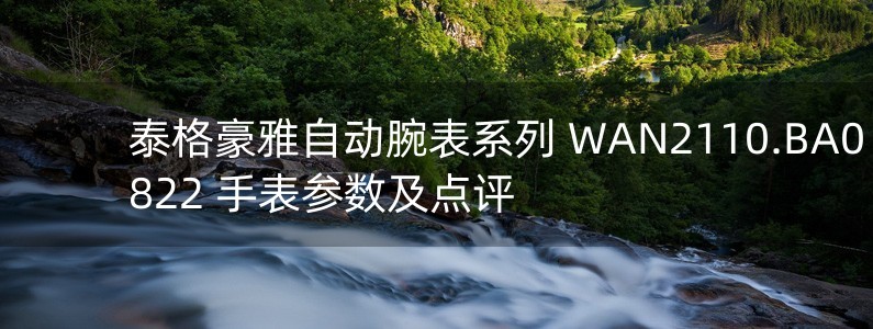 泰格豪雅自動腕表系列 WAN2110.BA0822 手表參數(shù)及點評