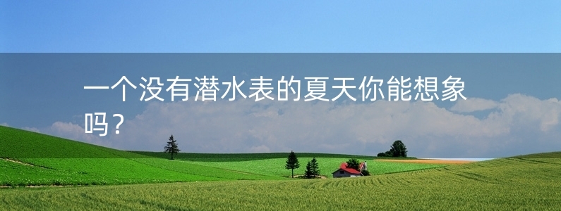 一個(gè)沒(méi)有潛水表的夏天你能想象嗎？