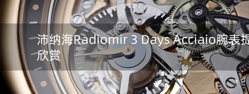 沛納海Radiomir 3 Days Acciaio腕表提前欣賞