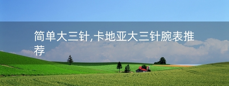 簡(jiǎn)單大三針,卡地亞大三針腕表推薦