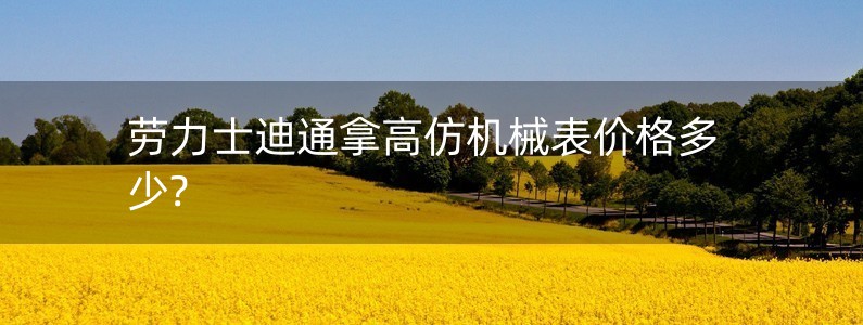 勞力士迪通拿高仿機(jī)械表價(jià)格多少?