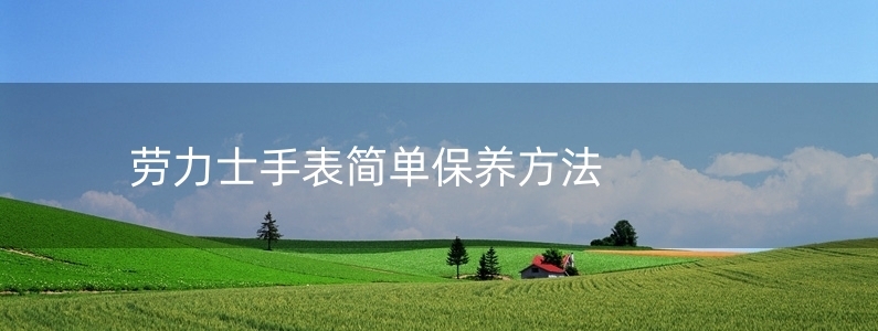 勞力士手表簡單保養(yǎng)方法