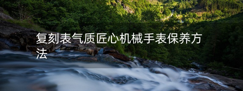 復(fù)刻表氣質(zhì)匠心機(jī)械手表保養(yǎng)方法