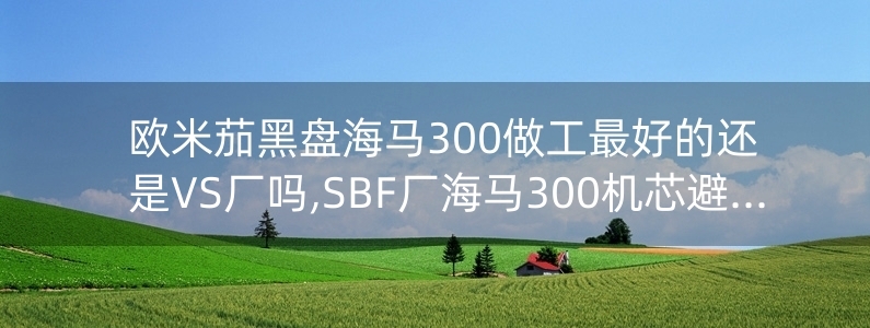 歐米茄黑盤(pán)海馬300做工最好的還是VS廠嗎,SBF廠海馬300機(jī)芯避震器升級(jí)