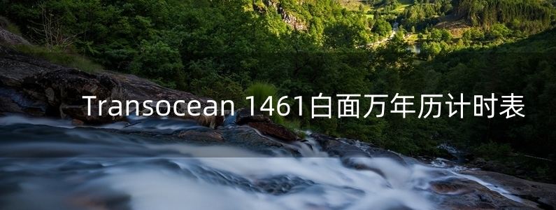 Transocean 1461白面萬年歷計時表