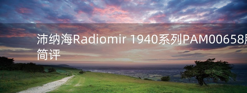 沛納海Radiomir 1940系列PAM00658腕表簡評