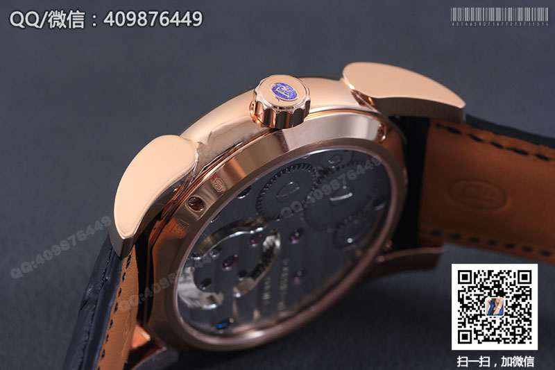 Parmigiani Fleurier Tonda 帕瑪強(qiáng)尼Tourbillon系列玫瑰金黑盤星月相陀飛輪手表