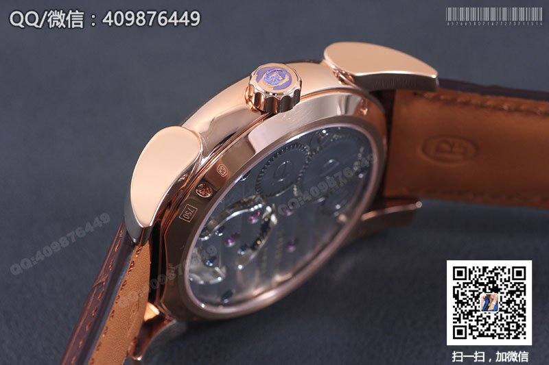 Parmigiani Fleurier Tonda 帕瑪強尼Tourbillon系列玫瑰金白盤星月相陀飛輪手表