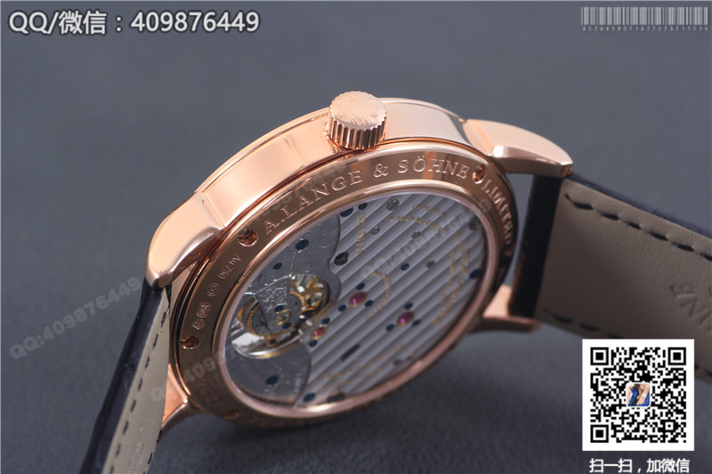 朗格A.Lange&Sohne 1815系列 玫瑰金表殼 銀灰色字面 手動陀飛輪