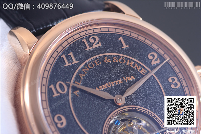 高級陀飛輪腕表朗格A.Lange&Sohne 1815系列 玫瑰金表殼 黑色字面