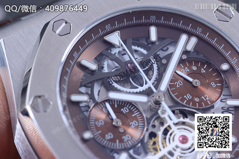 Audemars Piguet愛彼皇家橡樹系列26347TI.GG.D004CA.01鏤空石英計(jì)時(shí)腕表