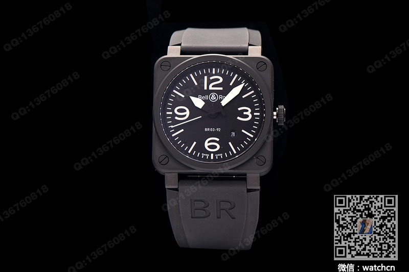 Bell & Ross柏萊士AVIATION系列BR03-92 BLACK MATTE 腕表