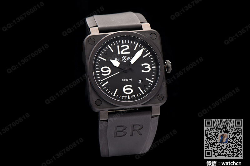 Bell & Ross柏萊士AVIATION系列BR03-92 BLACK MATTE 腕表