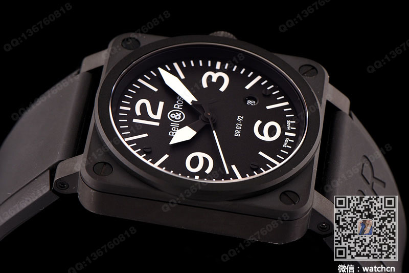 Bell & Ross柏萊士AVIATION系列BR03-92 BLACK MATTE 腕表