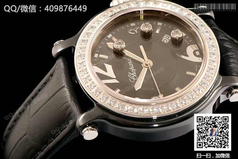 【精品】Chopard蕭邦HAPPY DIAMONDS系列278551-3004鑲鉆石英腕表