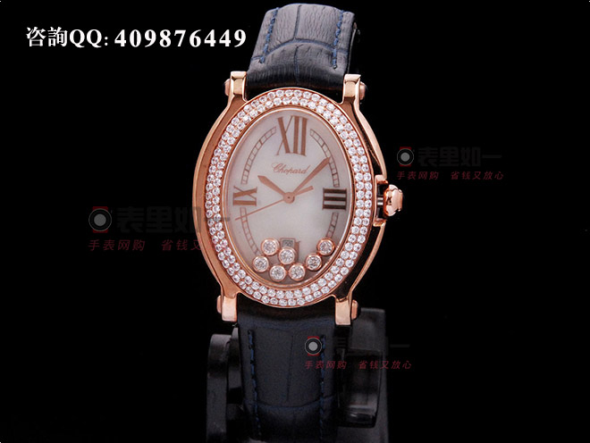 【1:1精品】蕭邦Chopard女士Happy Sport系列 鏡面走鉆 鑲鉆 玫瑰金 女士腕表