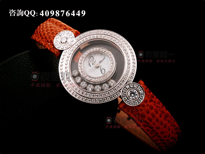 【1:1精品】蕭邦Chopard Happy Diamonds系列 鏡面走鉆 女士石英腕表209341-1001