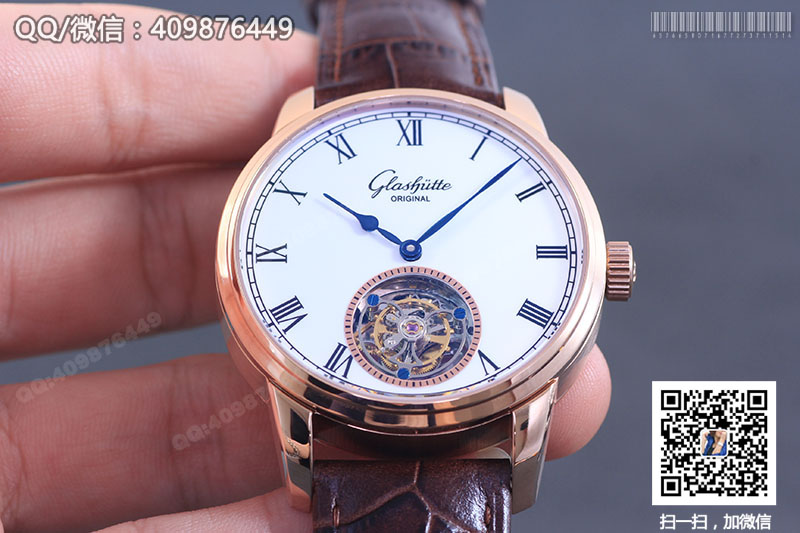 【頂級陀飛輪】Glashütte Original格拉蘇蒂原創(chuàng)參議員系列94-11-01-01-04玫瑰金陀飛輪腕表