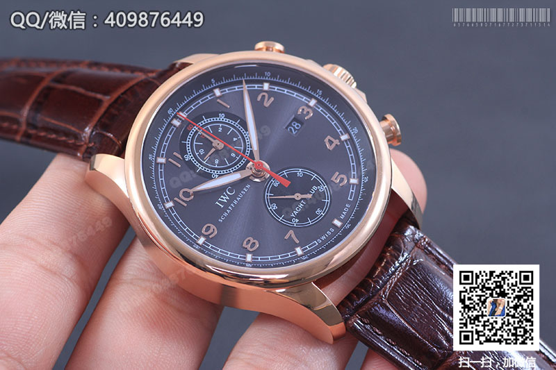 IWC萬國葡萄牙系列IW390202自動機械腕表 棕色皮帶款