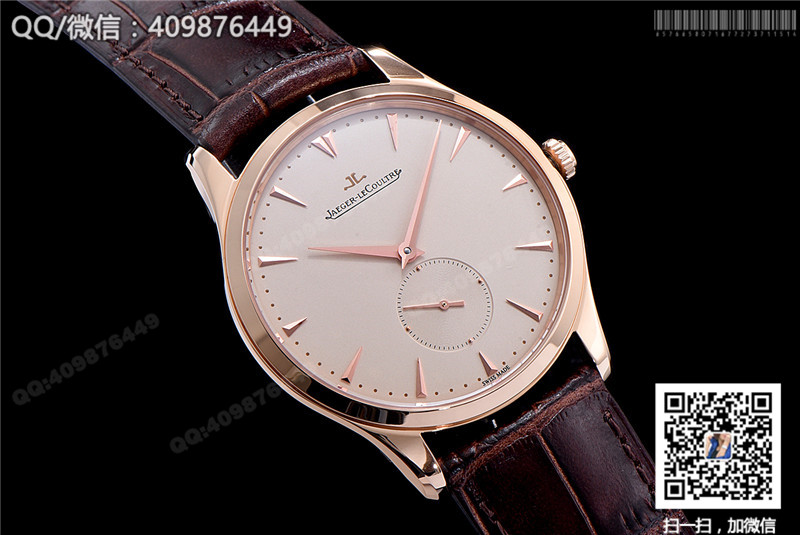 高仿積家Jaeger-LeCoultre MASTER CONTROL大師系列1352520超薄自動(dòng)機(jī)械腕表