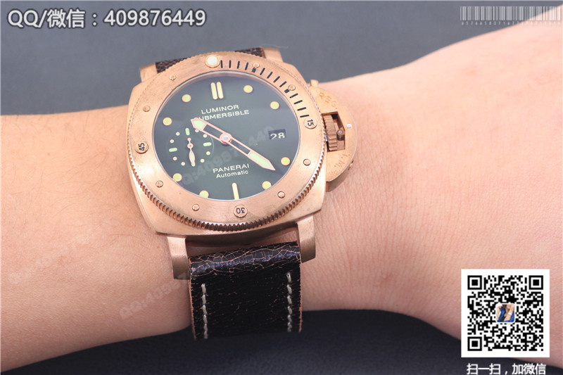 【ZF廠青銅】高仿沛納海Panerai Submersible限量珍藏版 PAM00382男士機(jī)械手表 青銅外殼