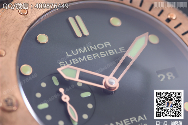 【ZF廠青銅】高仿沛納海Panerai Submersible限量珍藏版 PAM00382男士機(jī)械手表 青銅外殼