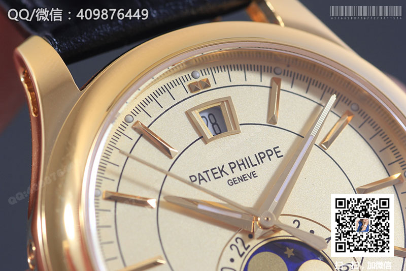 高仿百達翡麗PATEK PHILIPPE復雜功能計時系列5205R-001黃金色自動機械腕表