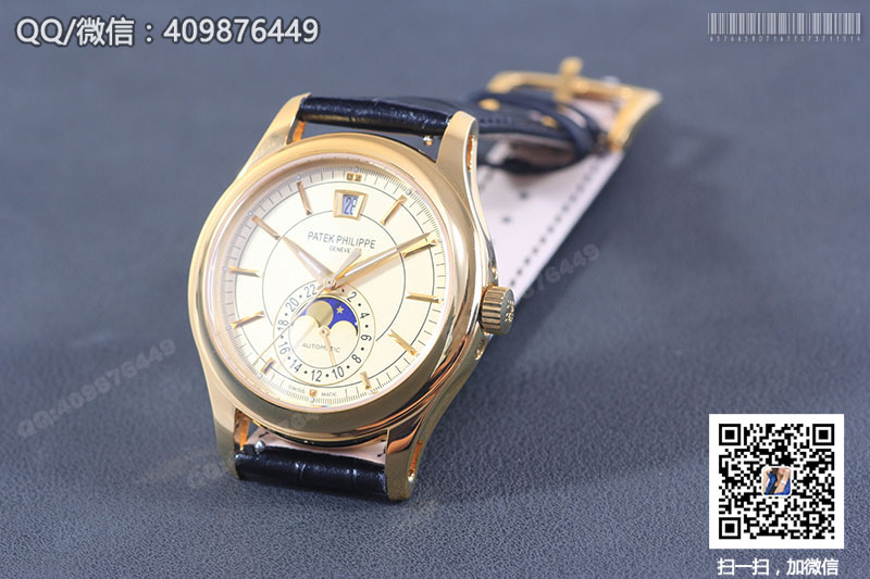 高仿百達翡麗PATEK PHILIPPE復雜功能計時系列5205R-001黃金色自動機械腕表