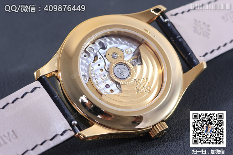 高仿百達翡麗PATEK PHILIPPE復雜功能計時系列5205R-001黃金色自動機械腕表