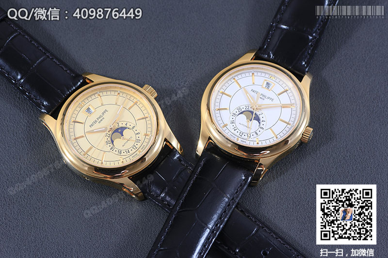 高仿百達翡麗PATEK PHILIPPE復雜功能計時系列5205R-001黃金色自動機械腕表