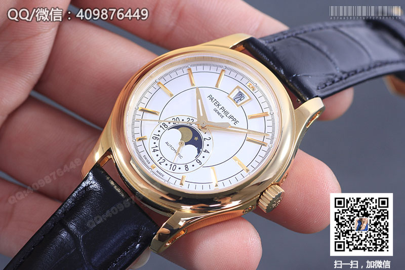 高仿百達翡麗PATEK PHILIPPE復雜功能計時系列5205R-001黃金色自動機械腕表