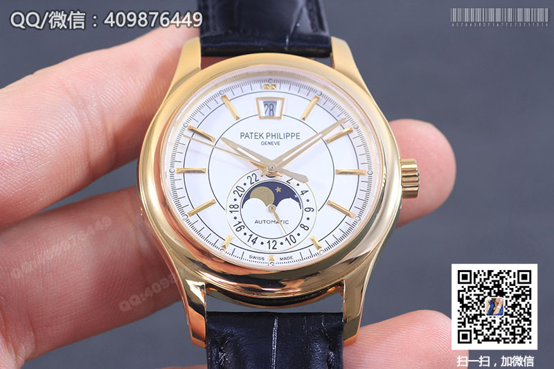 高仿百達翡麗PATEK PHILIPPE復雜功能計時系列5205R-001黃金色自動機械腕表