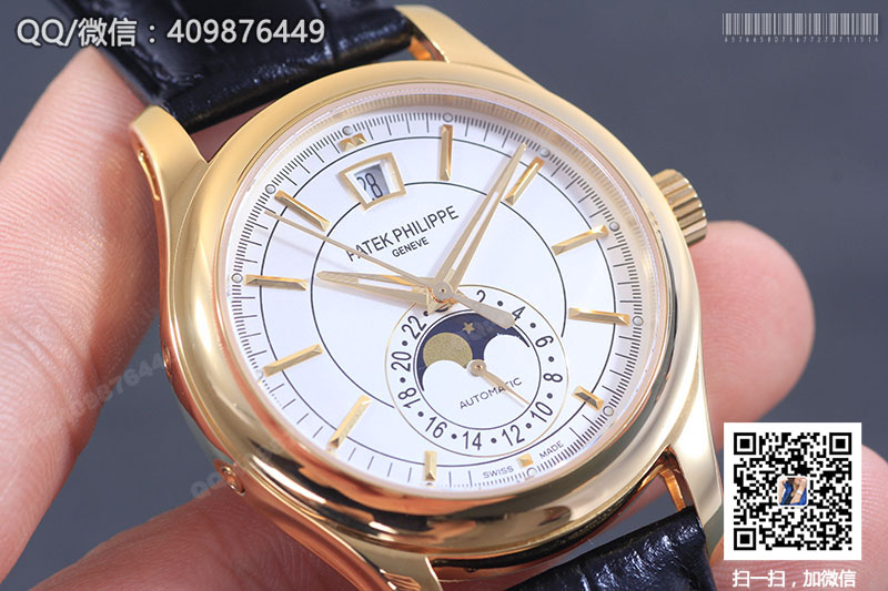 高仿百達翡麗PATEK PHILIPPE復雜功能計時系列5205R-001黃金色自動機械腕表