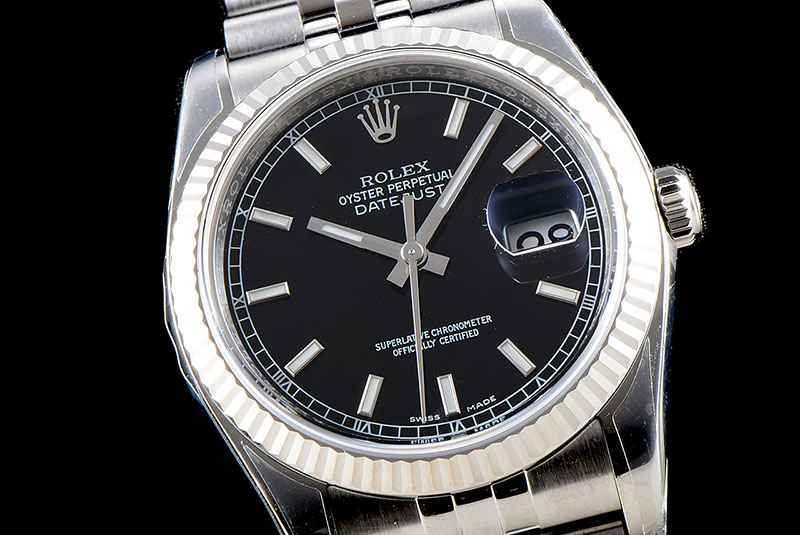 勞力士Rolex日志型系列DateJust 116234-0085機(jī)械男表（黑色面）