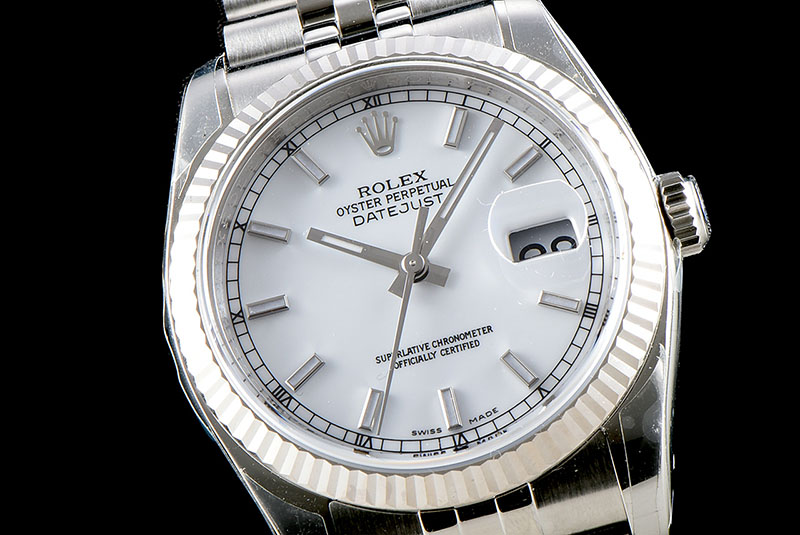 勞力士Rolex日志型系列DateJust 116234-0089機(jī)械男表（白色面）