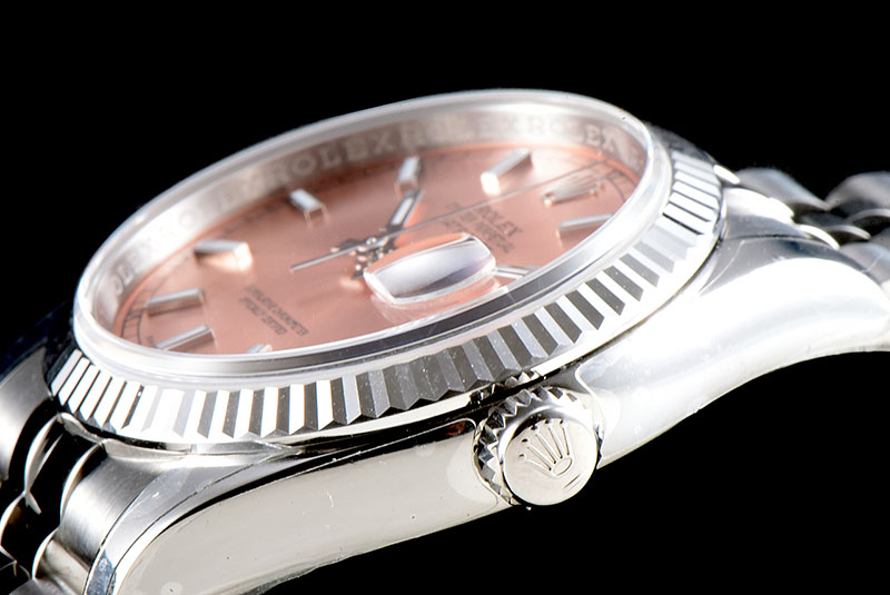 勞力士Rolex日志型系列DateJust 116234-0108機(jī)械男表（粉色面）