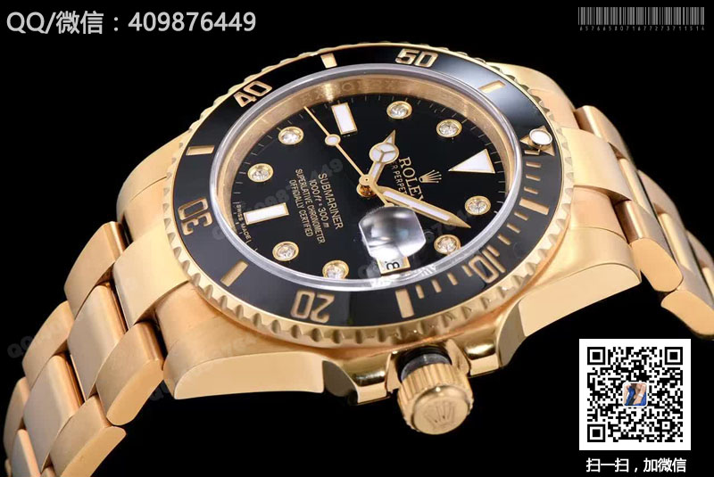 一比一精仿勞力士 Rolex 潛航者 Submariner 116618GLN 全金黑水鬼