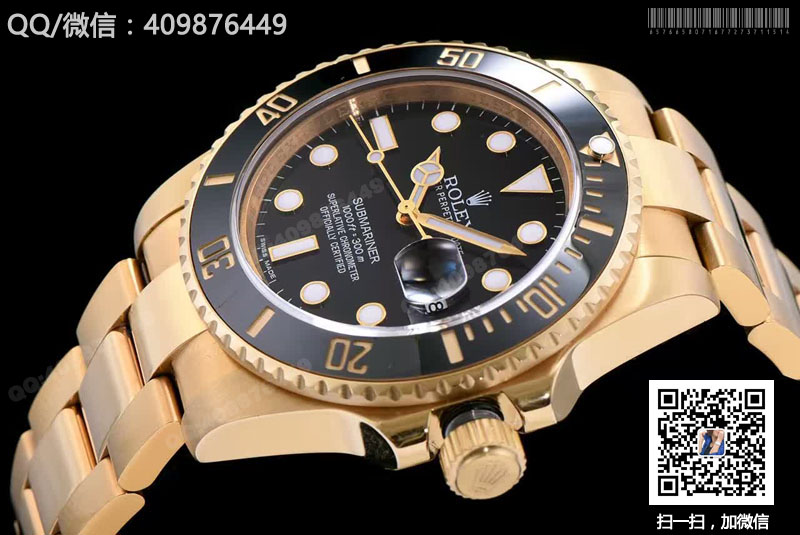 一比一精仿勞力士 Rolex 潛航者 Submariner 116618LN 黑水鬼