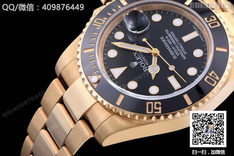 一比一精仿勞力士 Rolex 潛航者 Submariner 116618LN 黑水鬼