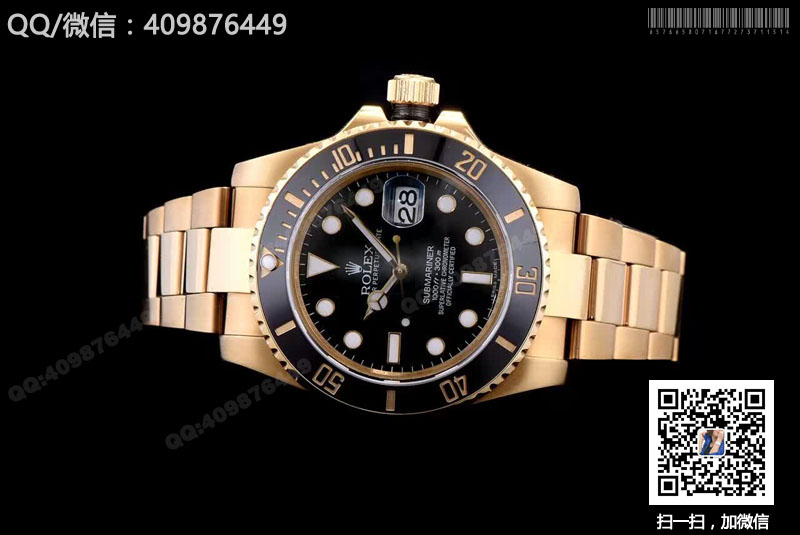 一比一精仿勞力士 Rolex 潛航者 Submariner 116618LN 黑水鬼