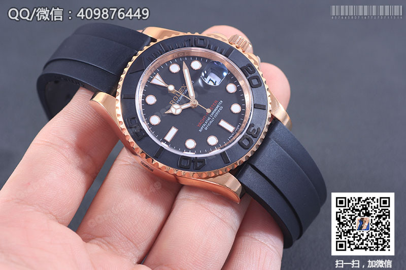 Rolex勞力士游艇名仕型系列 116655 自動(dòng)機(jī)械男表 膠帶金游艇