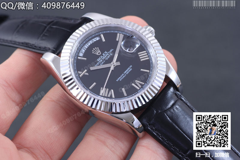 【精品】ROLEX勞力士星期日歷型系列 自動機(jī)械男表黑盤