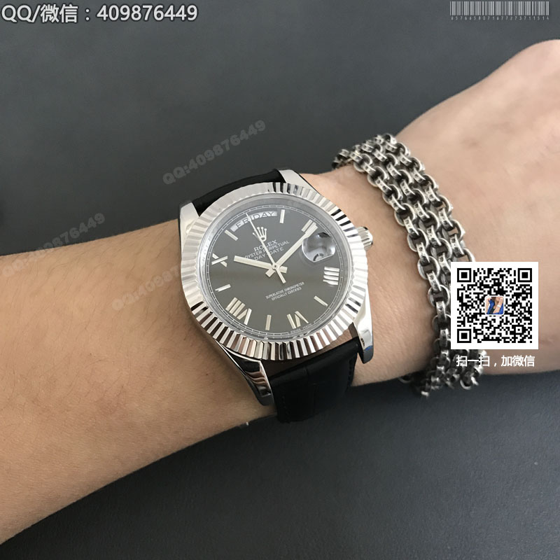 【精品】ROLEX勞力士星期日歷型系列 自動機(jī)械男表黑盤