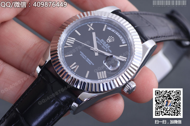 【精品】ROLEX勞力士星期日歷型系列 自動機(jī)械男表黑盤