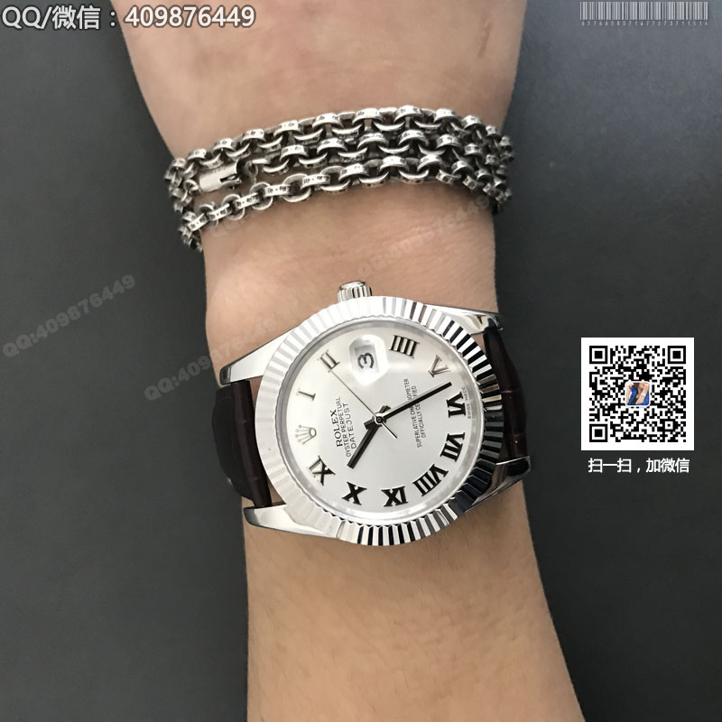 【精品】ROLEX勞力士日志型系列 自動(dòng)機(jī)械男表白盤