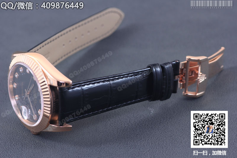 【精品】ROLEX勞力士日志型系列 自動(dòng)機(jī)械男表黑盤(pán)鑲鉆