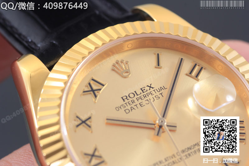 【精品】ROLEX勞力士日志型系列 自動機(jī)械男表金色盤