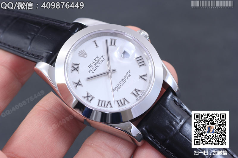 【精品】ROLEX勞力士日志型系列 自動(dòng)機(jī)械男表白盤(pán)