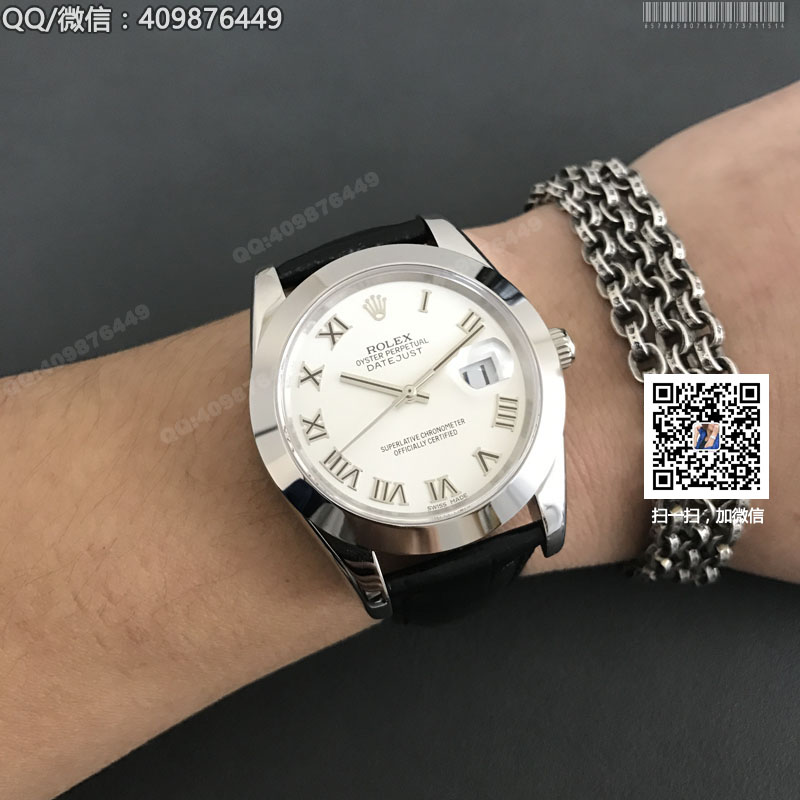 【精品】ROLEX勞力士日志型系列 自動(dòng)機(jī)械男表白盤(pán)